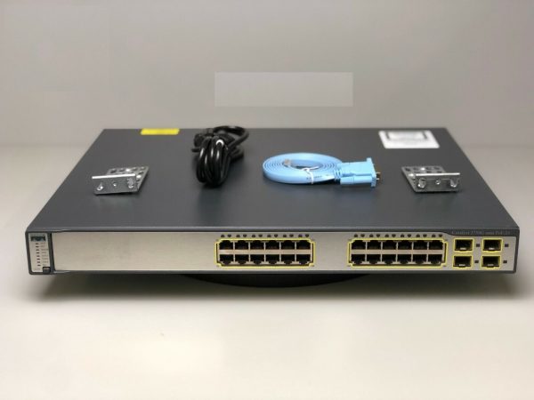 Cisco Catalyst 3750G WSC3750G24TE V05 24 Port Gigabit Network Switch - Image 6