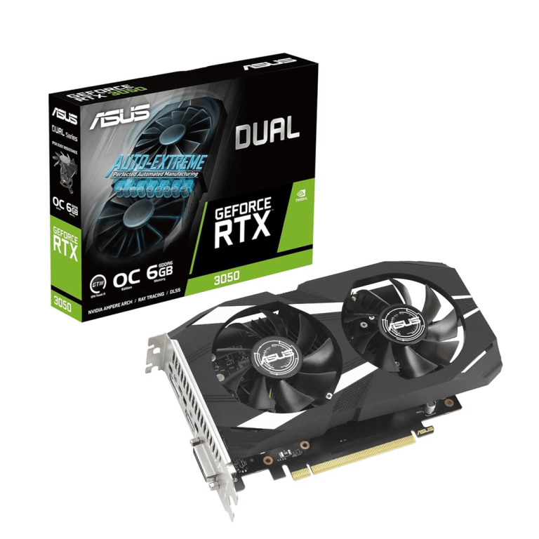 Asus Dual NVIDIA GeForce RTX 3050 6GB OC Edition Graphics Card