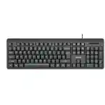 Amaze A732 Probus Super Smooth Wired Keyboard - Black