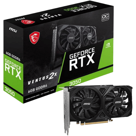 MSI GeForce RTX 3050 Ventus 2X E 6G OC Graphics Card