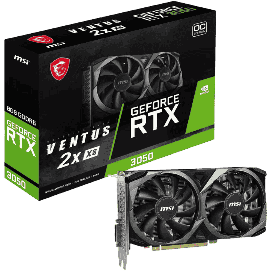MSI GeForce RTX 3050 Ventus 2X XS OC 8GB Graphics Card