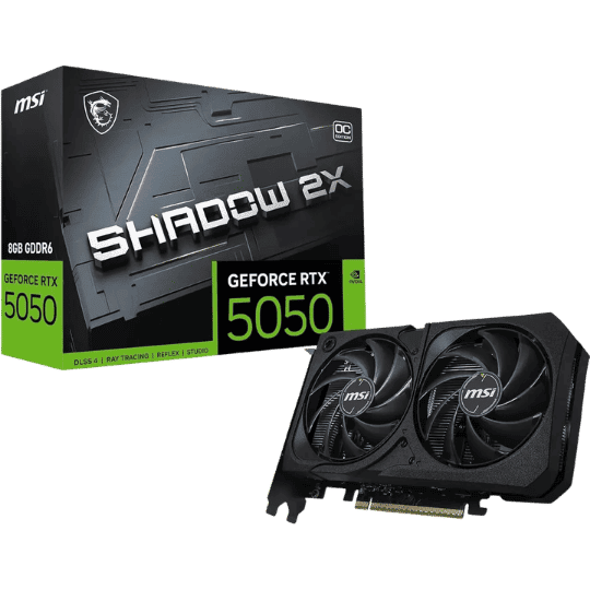MSI GeForce RTX 5050 SHADOW 2X 8G OC Graphics Card