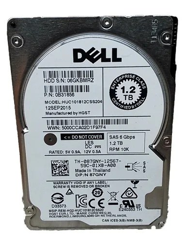 Dell AL15SEB 1.2TB 2.5 Inch SAS Enterprise HDD
