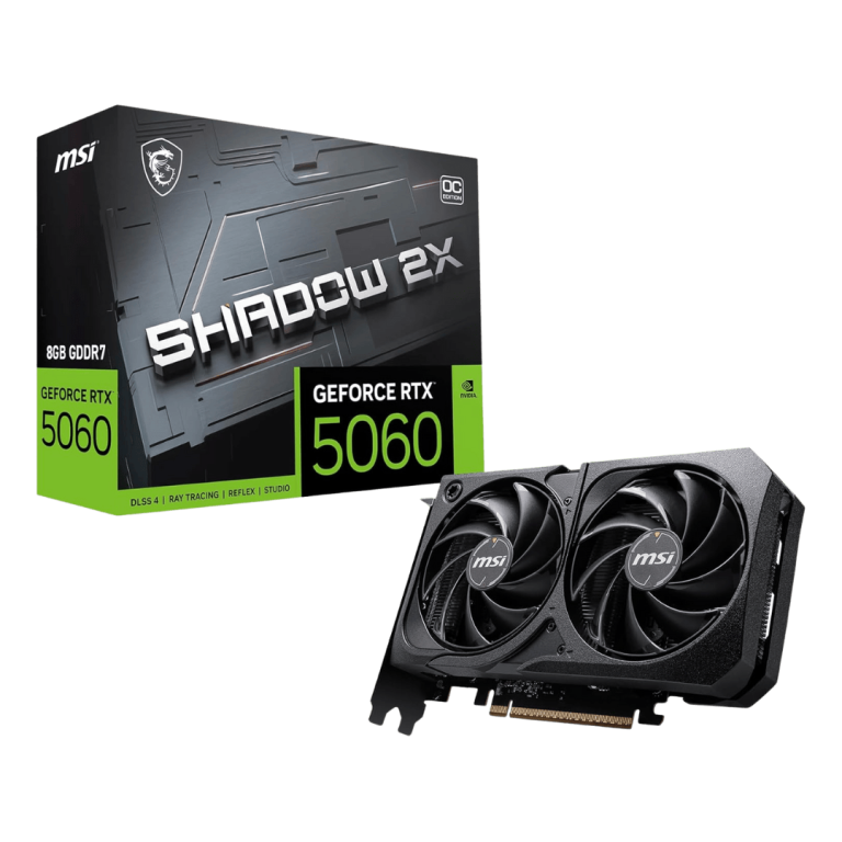 MSI Gaming RTX 5060 8G Shadow 2X OC Graphics Card