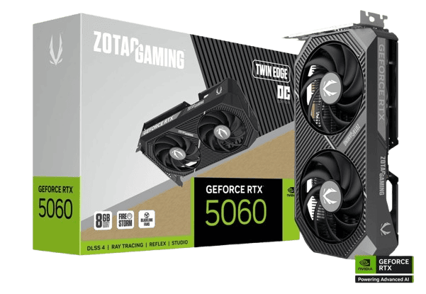 ZOTAC RTX 5060 Twin Edge OC 8GB GDDR7 Graphics Card | Zestro