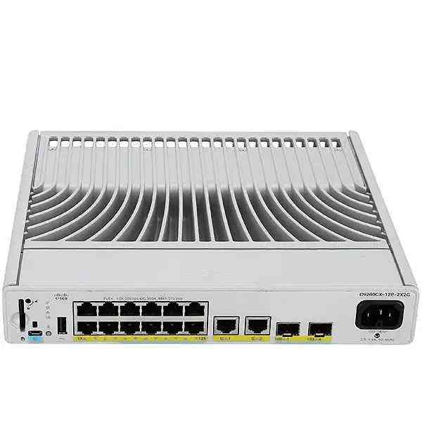 Cisco C9200CX-12T-2X2G-A Network Switch - 12x Gigabit Ethernet, 2x 10G SFP+, Fanless