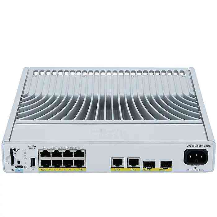 Cisco C9200CX-8P-2X2G-A Network Switch - 8x PoE+ Ports, 2x 10G SFP+, 2x 2.5G