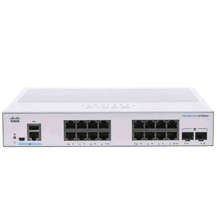 Cisco CBS350-16P-2G Network Switch - 16x PoE+ Ports, Layer 3