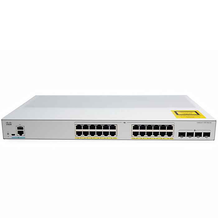 Cisco C1000-24P-4X-L Network Switch - 24x Gigabit PoE+, 4x 10G SFP+