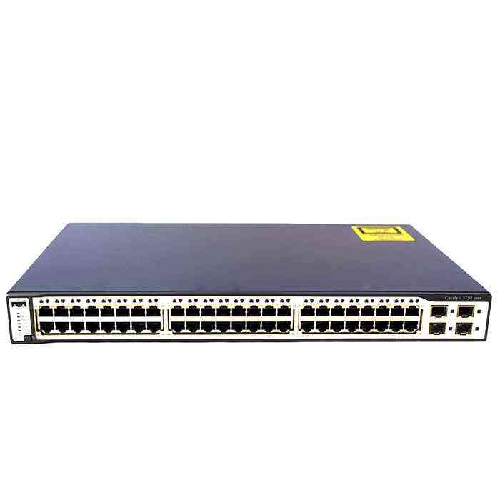 Cisco WS-C3750-48TS-S Network Switch - 48 Ports, Gigabit Ethernet, StackWise
