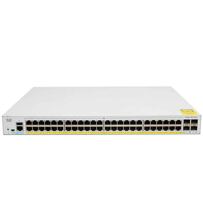 Cisco C1000-48P-4X-L Network Switch - 48x Gigabit PoE, 4x SFP+