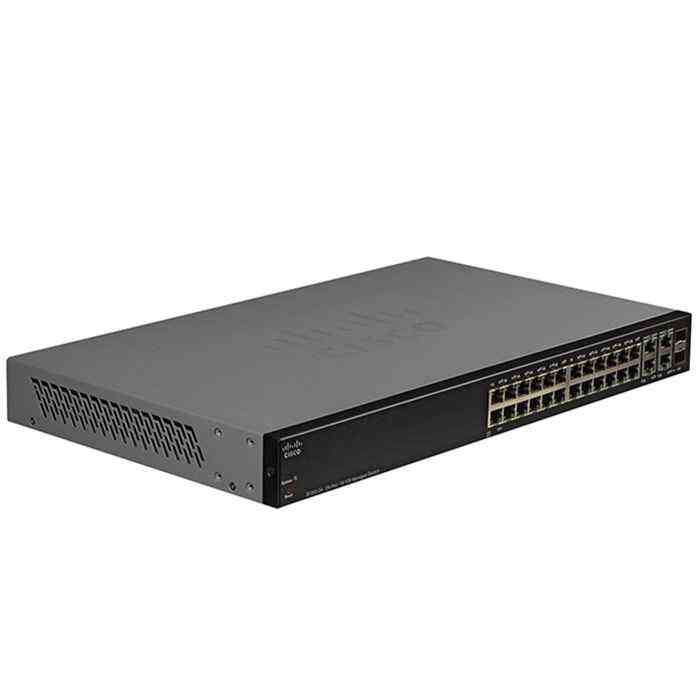 Cisco SF300-24P Network Switch - 24 Ports, Fast Ethernet, PoE