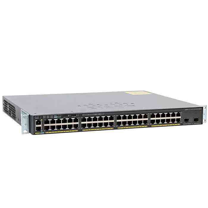 Cisco WS-C2960X-48FPD-L Network Switch - 48 Ports, PoE+, 2x 10G SFP+
