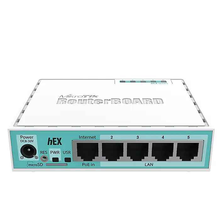 MikroTik RB750Gr3 hEX Router - 5x Gigabit Ethernet