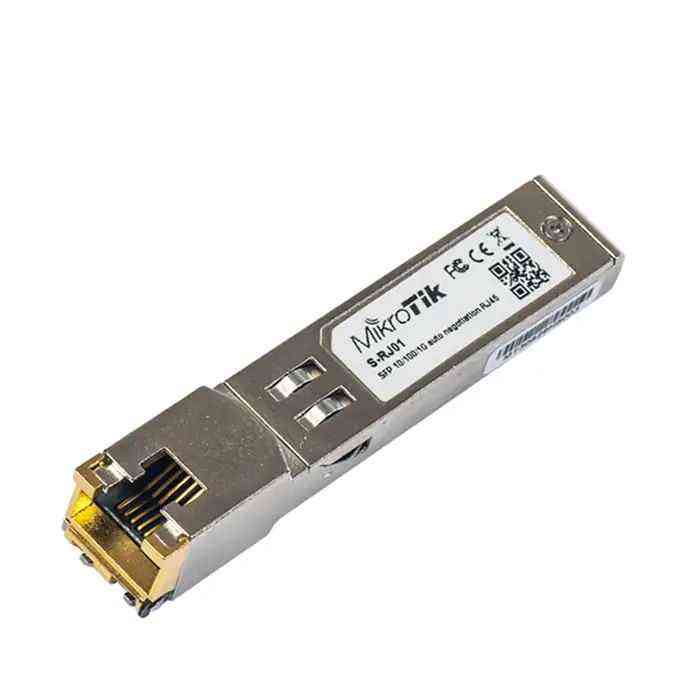 MikroTik S-RJ01 SFP Copper Module - 1.25 Gbps, RJ45, 100m Cat6