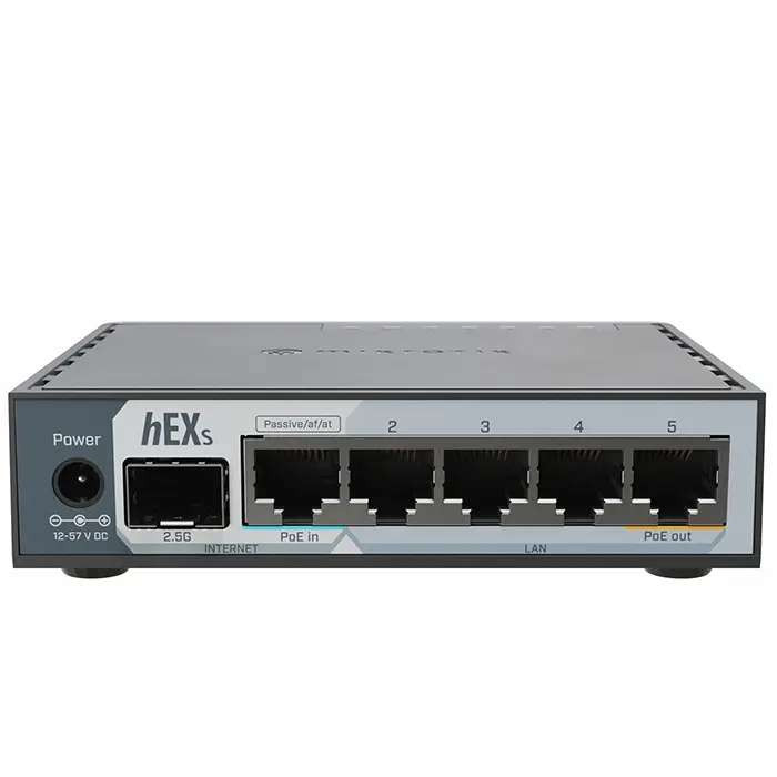 MikroTik hEX S (2025) E60iUGS Wired Router - 5x Gigabit Ethernet, SFP