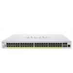 Cisco CBS350-48FP-4G Managed Switch - 48x PoE+ Gigabit, 4x SFP, 740W PoE Budget