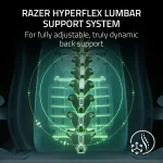 Razer Iskur V2 NewGen Black Ergonomic Gaming Chair – HyperFlex™ Lumbar Support, 4D Armrests, CoolTouch™ EPU Leather