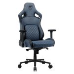 Cougar Defensor S Ergonomic Gaming Chair – Navy Blue, Adaptive Lumbar Support, 4D Armrests, Magnetic Head Pillow & Premium PVC Leather