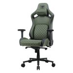 Cougar Defensor S Ergonomic Gaming Chair – Army Green, Adaptive Lumbar Support, 4D Armrests, Magnetic Head Pillow & Premium PVC Leather