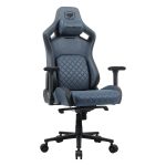 Cougar Defensor S Ergonomic Gaming Chair – Navy Blue, Adaptive Lumbar Support, 4D Armrests, Magnetic Head Pillow & Premium PVC Leather
