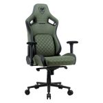 Cougar Defensor S Ergonomic Gaming Chair – Army Green, Adaptive Lumbar Support, 4D Armrests, Magnetic Head Pillow & Premium PVC Leather