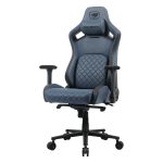 Cougar Defensor S Ergonomic Gaming Chair – Navy Blue, Adaptive Lumbar Support, 4D Armrests, Magnetic Head Pillow & Premium PVC Leather