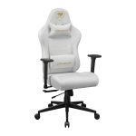 Cougar Pryme Premium Ergonomic Gaming Chair – PVC Leather Adjustable Seat Depth, Head & Lumbar Pillow – White