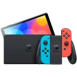 Nintendo Switch OLED Model Neon Blue/Neon Red Set - 7-inch OLED Screen - Built-in Wired LAN port