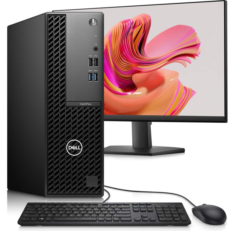 Dell OptiPlex 3000 SFF Desktop PC , Intel i5-12th Gen ,16GB RAM, 256GB SSD, 24" LED , RGB KB & Mouse , Wi-Fi ,Win11 - Black