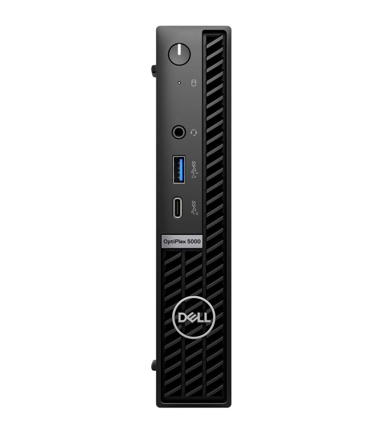Dell OptiPlex 5000 Micro Intel Core i5-12400T 1.8GHz, 16GB DDR4, 512GB NVMe SSD, Win 11 Pro, Internal WIFI & Bluetooth - Black