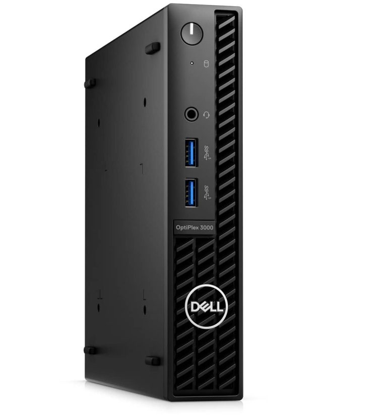 Dell OptiPlex Tiny Desktop Computer PC | Intel Core i5-12th 2.0GHz | 8GB DDR4 RAM | 256GB SSD | KB & Mouse | Wi-Fi | Win11 - Black