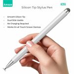 AMAZE Twin-Tip Universal Stylus Pen A255 Black and Silver - Image 3