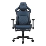 Cougar Defensor S Ergonomic Gaming Chair – Navy Blue, Adaptive Lumbar Support, 4D Armrests, Magnetic Head Pillow & Premium PVC Leather