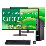 Dell - Pro Micro Mini Desktop (i5-14500T, 16GB, 256GB SSD, Intel UHD 770, Win 11 Pro)with 27" monitor 2 Pack - Black