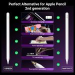 UGREEN Wireless Charging Smart Stylus Pen for iPad, Magnetic Wireless Charging, 9 Hours Battery Life, 1.5 Hours Charging Time, Tilt Function, Full-Screen Palm Rejection, LP653 15910 - Image 3